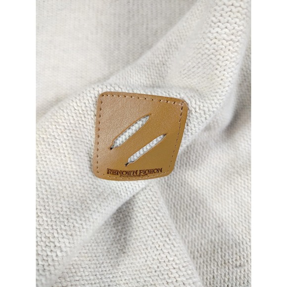 Jeff Staple Pigeon Sweater Mens 2XL Beige Hooded Striped Knit Casual Streetwear - Picture 5 of 14